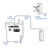 Lighted Doorbell Button, Garage Door Opener Switch with LED Light,