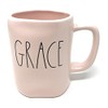 Rae Dunn GRACE Pink Ceramic Mug 16 oz