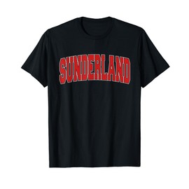 SUNDERLAND Varsity Style Vintage Retro UK Sports T-Shirt
