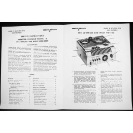 Webster Chicago 18 Wire recorder service manual reprint