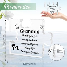 Plaques Grandpa GiftsGrandpa Christmas Stocking Stuffers GiftsStocking Stuffers for Adults Grandad Birthday Gifts for Grandad Acrylic Decor Sign Gift Grandad Gifts Grandad Birthday Gifts