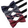 Stibest 8 Pcs Elegant Adjustable Pre-tied Bow Ties Men's Bow