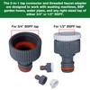 Ultimate Hose Fitting Set - 2in1 Tap Connector & Threaded