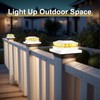 Solar Post Cap Lights 6 Packs, Waterproof Fence Post Solar