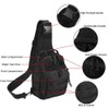 Tactical Shoulder Bag,1000D Outdoor Military Sling Daypack Backpack (1 Pack