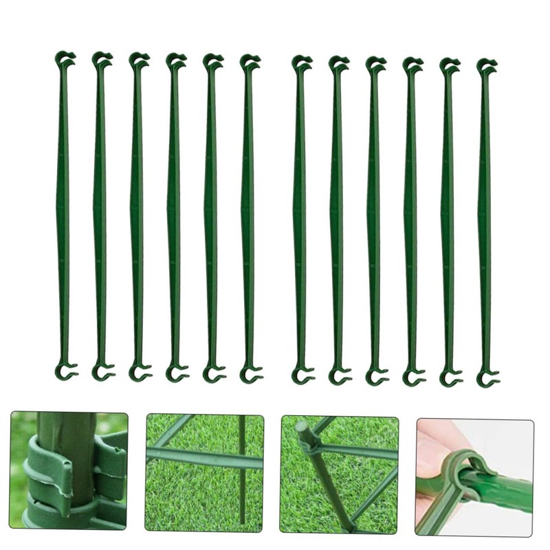 Kisangel 12pcs Expandable Plant Stake Connection Rods for Climbing Support