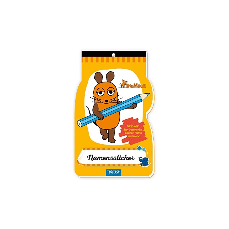 Trötsch Die Maus Namenssticker: Die Sendung mit der Maus
