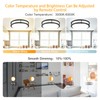 DLLT 30W Modern LED Flush Mount Ceiling Light with Remote,