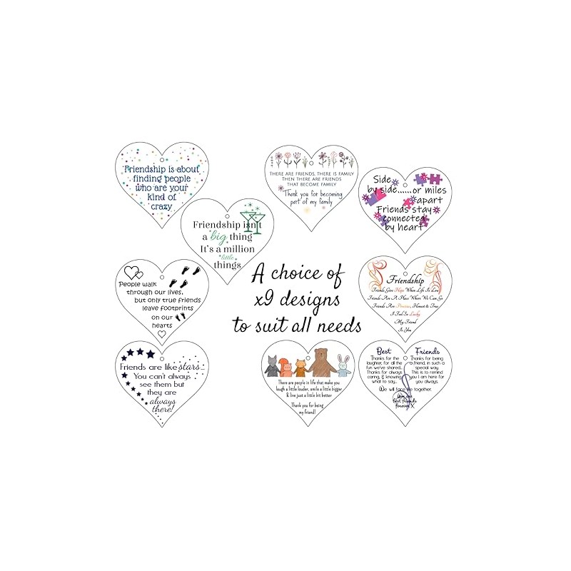 Pack of Friendship Heart Gift Plaques – Build a Bundle