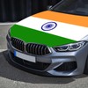 Punejapur India Flag Car Hood Cover 3.5X5Ft Indian Car Bonnet