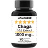 MONOHERB Chaga Mushroom Extract 1000 mg - 90 Vegetarian Capsules