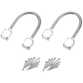 sourcing map 2 Pcs Flexible Door Loop Wire Protection Sleeving Door Wire Conduit Power Transfer Loop Armored Cable Protector Sleeve with Ends 400mm x 9.5mm