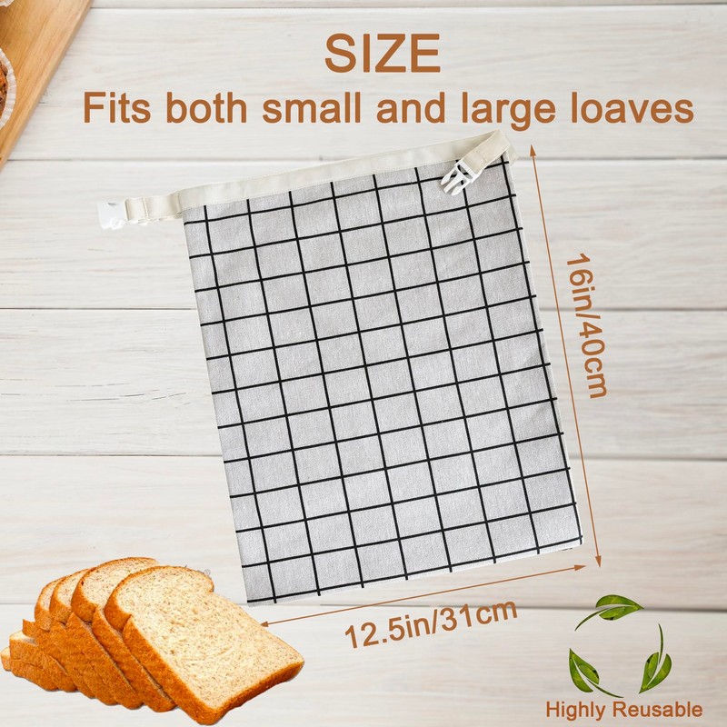 NEOHANA Beeswax Bread Bags for Homemade Bread and Bowl Cover