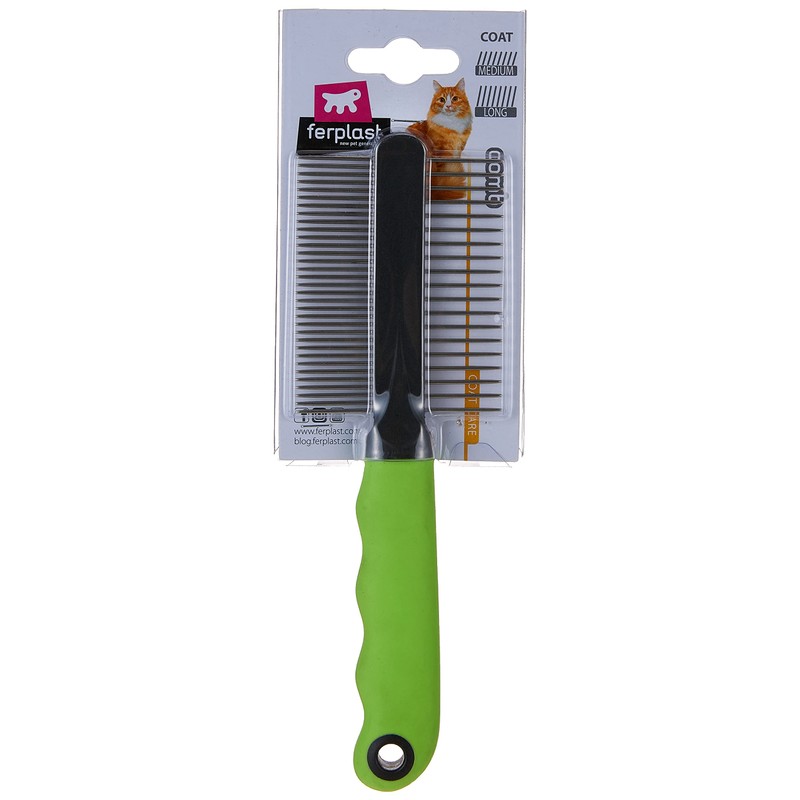 Ferplast Gro 5792 Cat Comb, 20.3 x 1.6 x 6.4