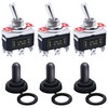 Twidec/3Pcs Heavy Duty Rocker Toggle Switch DPDT 2 Position 6