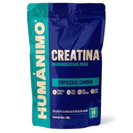 Creatina Monohidratada de Alta Pureza. Pre Workout. Ideal para Alto Rendimiento. Sin Sabor. No contiene Azúcar. Sin Añadidos. 450g. 90 Servicios de 5g