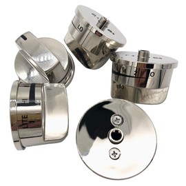 Gas Stove Knobs Replacement for EBZ37189611(4pcs) Range Control Knob and EBZ37189609(1pcs) Range Burner Control Knob Compatible with LG LRG30357ST LRG30355ST LRG30855ST Gas Range