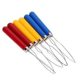 Pack of 6 Wire Loop, Button Hook, Button Hook and Zipper Pull, One Hand Buttons, Aid, Button Aid, One-Handed Buttons, Aid, Wire Loop, Button Hook, Zipper Pull Aid