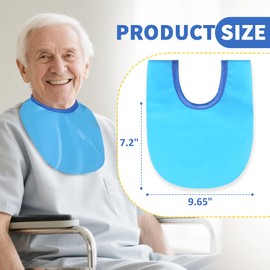 EHUCONELDEX Tracheostomy Shower Cover Neck Stoma Protector for Tracheostomy,Laryngectomy Waterproof Shower Shield Neck Stoma Guard-Adjustable (Blue, 1 PC)