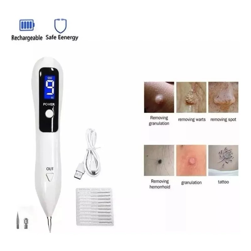 Lapiz De Plasma Electrico Remueve Verrugas Granos Vph Unisex