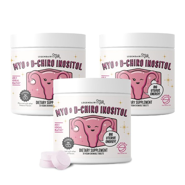 Legendairy Milk Pure Inositol Chewable Tablets - Myo-Inositol & D-Chiro
