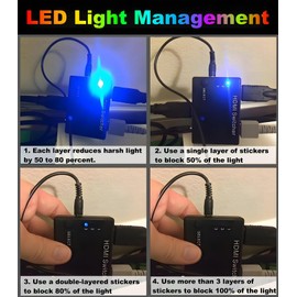 Light Blocking Tape 1.5 inch x 90Feet, Visualize LED Cover Sticker Black Dimming Sheet to Dim 50%-80% of Light, For TV, Router, Clock, Display Screen, Indicator Lamp, Electronics & Appliances and More