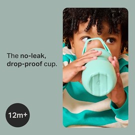 Tommee Tippee Insulated Sporty Spout Bottle, 9oz, 12 Months+, No Spill Toddler Water Bottle, Two-Piece Valve Helps Stop Spills, Blue and Orange, 2 cou