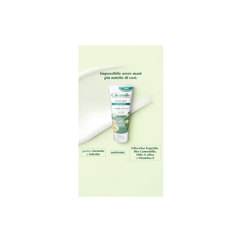 GLICEMILLE Crema de manos nutritiva, con glicerina, aceite de oliva