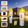Dawdix 6FT Inflatable Ramadan Mosque Decoration, Inflatable Masjid Eid Mubarak