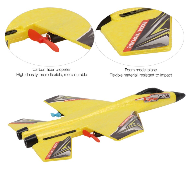 RC Aircraft Model Easy Assembly 100m Flying Height Collision Prevention