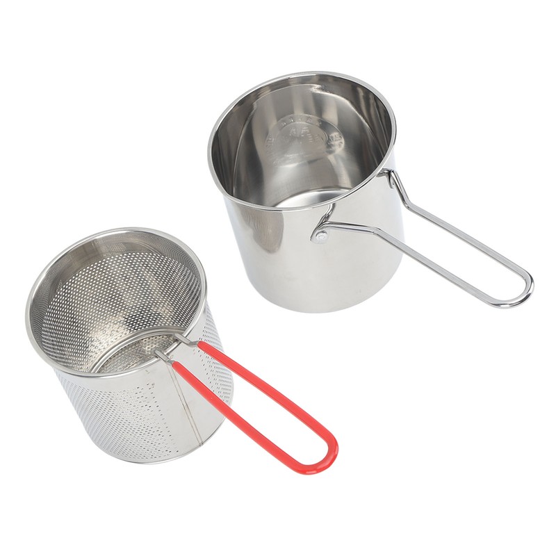 Small Deep Fryer Pot Stainless Steel Olecranon Type Diversion Japanese