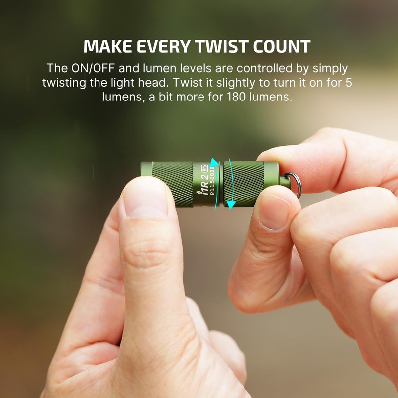 OLIGHT I1R 2 Pro Eos 180 Lumens EDC Rechargeable Keychain