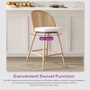 TYBOATLE 26'' BarStools Set of 2 w/Rattan Backrest, Swivel Counter