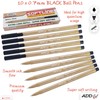 SoftLine Ballpoint Pens, BLACK, Fine Point (0.7mm), Pack of 10,
