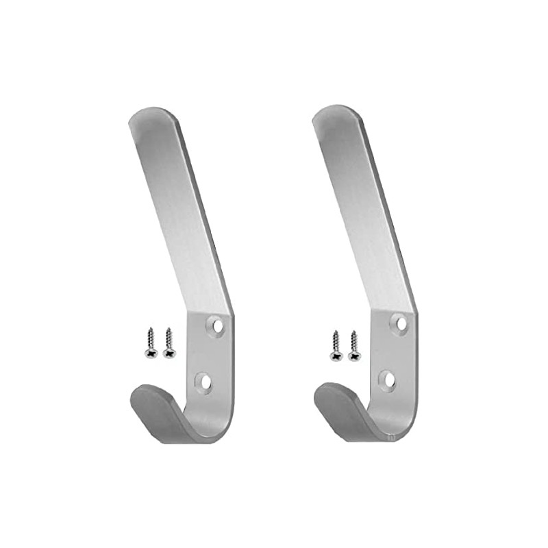 SISI UK® Double Hat and Coat Hooks Aluminium Dress Robe