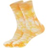BambooMN Men's Rayon from Bamboo Athletic Tie Dye Crew Socks