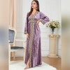 Abaya Dress for Women Velvet Dress Long Sleeve Embroidery Moroccan
