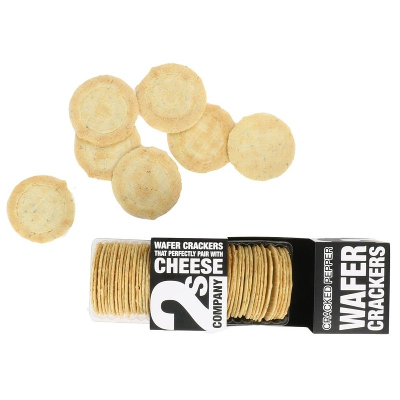2s Company Cracked Pepper Wafer Crackers 12 x 3.5 oz.