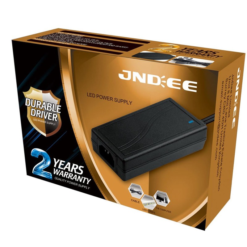 JnDee 12V 8A 96W AC DC Power Supply Adaptor Transformer,