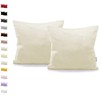DecoKing 2 Pillowcases 40 x 40 cm Jersey Cotton Zip
