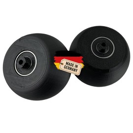 Naturalspring® Replacement Front Wheel with Ball Bearing for Bosch Indego 300 350 400 500 700 Robotic Lawnmower Durable Pack of 2