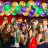 45 Piece Mardi Gras Decorations Mardi Gras Balloons Arch Kit