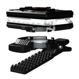 Guardian Angel Jaw Clip Mount Accessory – Magnetic Mount with Screw-in Feature – Spring Action for Quick Release & Non-Slip Teeth for Grip – for Backpacks, Belts, Safety Vests, Thin Straps, & Hats