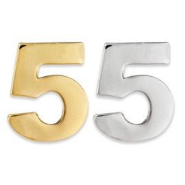 PinMart Number Five 5 Lapel Pin Anniversary Birthday Number Jewelry