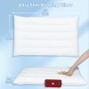 Swtmerry Flat Pillows for Sleeping,Ultra Thin Bed Pillows Standard Size