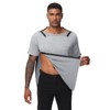 HIBOCT Post Shoulder Surgery Shirts for Men After Rotator Cuff