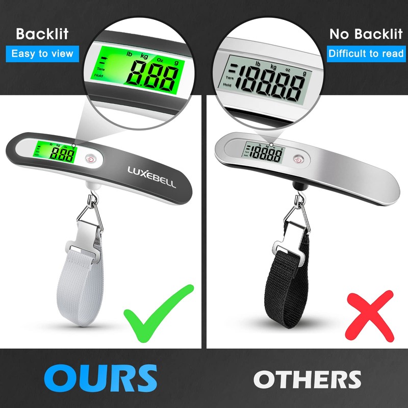 Digital Luggage Scale Gift for Traveler Suitcase Handheld Weight Scale
