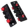 WANGCL 4pcs 4 Way Speaker Terminal Connectors Terminal Block Spring