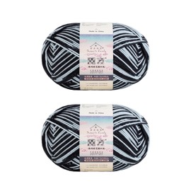 Magic Cube Scarf Yarn- 2x250g/874yards- Houndstooth Charcoal