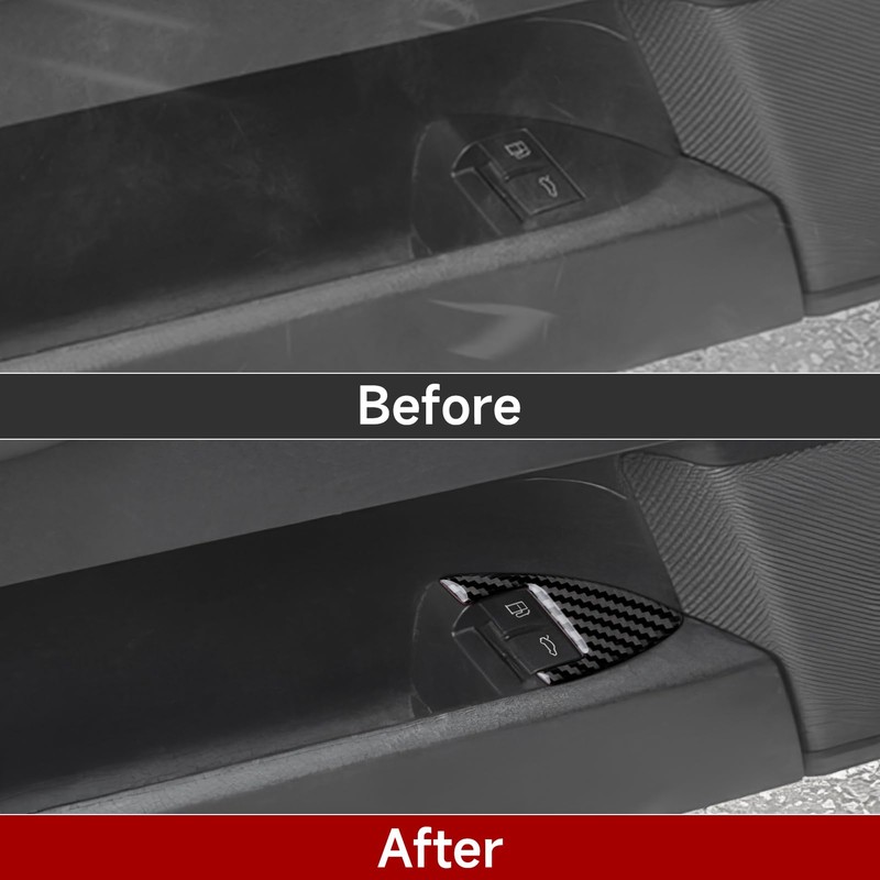 Car Boot Panel Cover Carbon Fibre Sticker Trim Compatible with